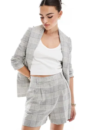 MANGO – Karierte Schlupf-Shorts in , Kombiteil