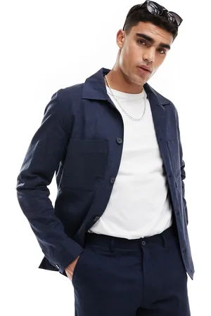 JACK & JONES Premium – Lässige Anzugjacke in aus Leinenmix