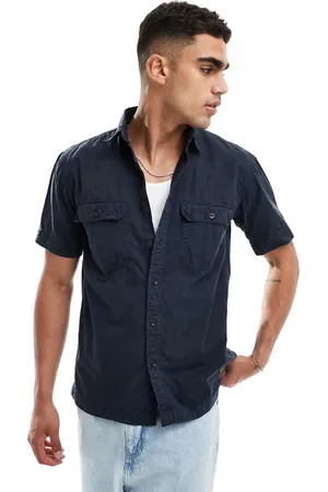 Superdry – Military – Kurzärmliges Hemd in Eclipse