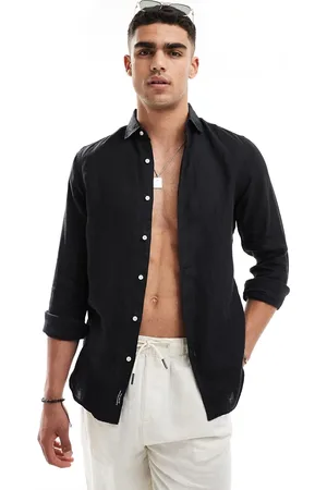 Superdry – Lässiges, langärmliges Leinenhemd in