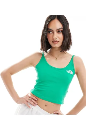 The North Face – Träger-Tanktop in Smaragdgrün mit kurzem Schnitt, exklusiv bei ASOS