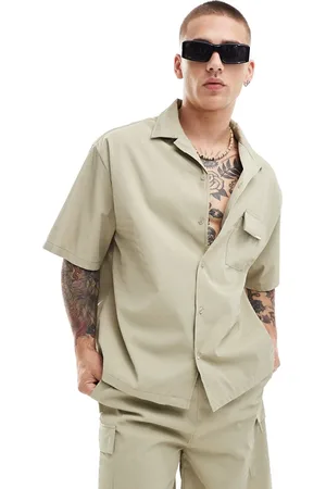 Sixth June – Strukturiertes Hemd in Beige, Kombiteil