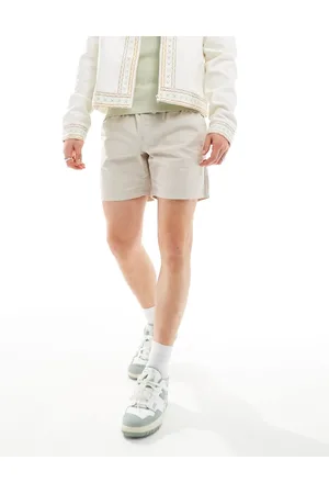 Cotton On Cotton On – Schlichte Shorts in strukturiertem Steinbeige mit Tunnelzug in der Taille