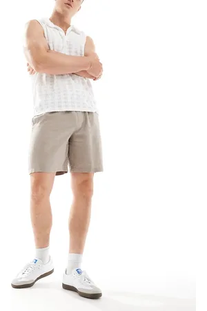 New Look – Leinen-Shorts in zum Hineinschlüpfen