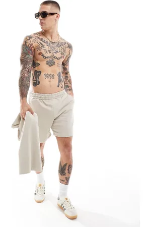 Only & Sons – Shorts zum Reinschlüpfen in Beige mit Struktur, Kombiteil