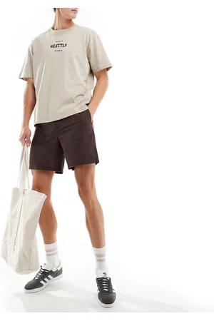 JACK & JONES – Leinen-Shorts zum Überziehen in