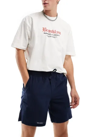 JACK & JONES – Leinen-Shorts in mit Kordelzug