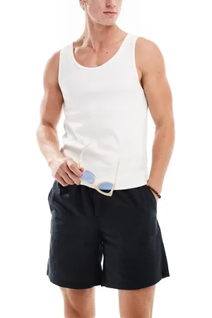 JACK & JONES – Leinen-Shorts in mit Kordelzug