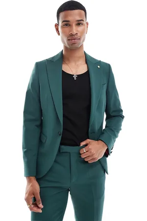 Twisted Tailor – Anzugjacke in Dunkelgrün