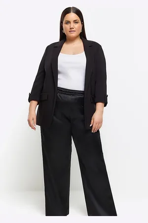 River Island River Island – Satinhose in mit weitem Schnitt