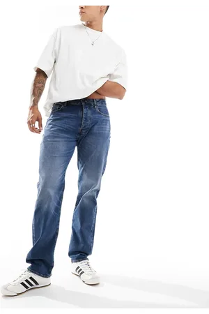 Armani Exchange – Legere Jeans in dunkler Vintage-Waschung mit geradem Schnitt