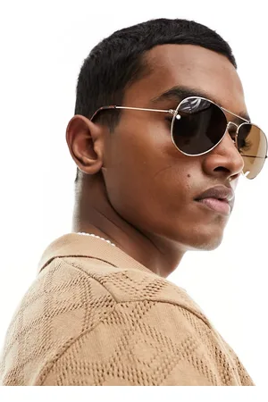 New Look – Aviator-Sonnenbrille in Gold-Optik
