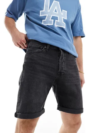 JACK & JONES – Lockere Jeans-Shorts in verwaschenem