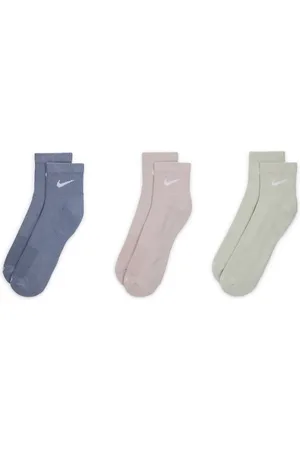 Nike – Everyday Plus Cushioned – 3er-Pack Knöchelsocken in verschiedenen Farben