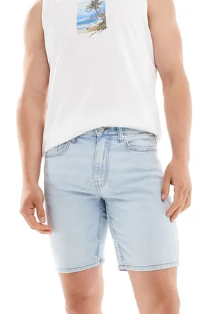 Only & Sons – Jeansshorts in verwaschenem Hellblau mit normaler Passform
