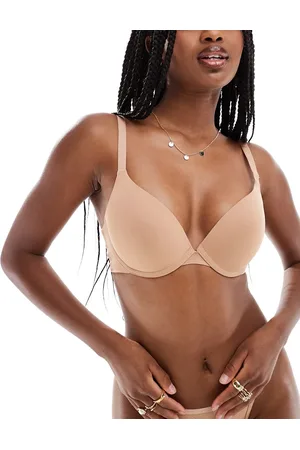 Boux Avenue – T-Shirt-BH mit Push-up-Effekt in Beige