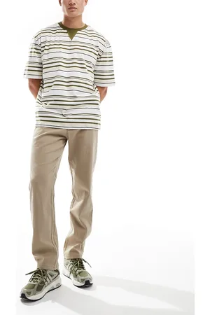 Only & Sons – Chinohose in Beige mit geradem Schnitt