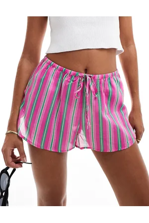 MANGO – Gestreifte Web-Shorts in