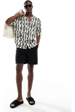 Pull&Bear – Hemd in mit rustikalem Streifenmuster