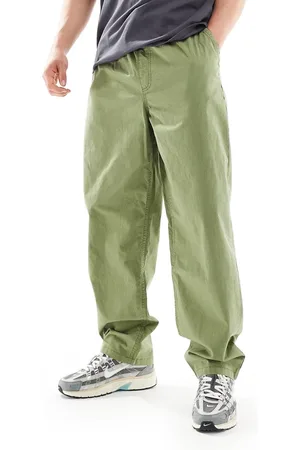 Vans – Range – Weite Hose in Olivgrün mit elastischem Bund