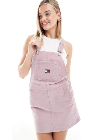 Tommy Hilfiger – Cord-Latzkleid in verwaschenem