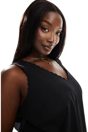 Yours – Camisole in mit Muschelsaum