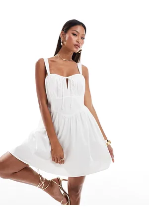 River Island – Minikleid aus Popeline in