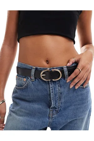 VERO MODA – Gürtel in mit goldfarbener Schnalle in Halbmond-Optik