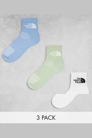 The North Face – 3er-Pack kurze Socken in , Blau und Grün mit Logo