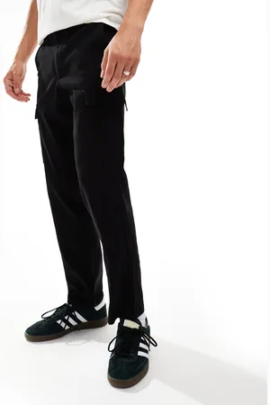 Only & Sons – Cargohose in Schwarz mit geradem Schnitt