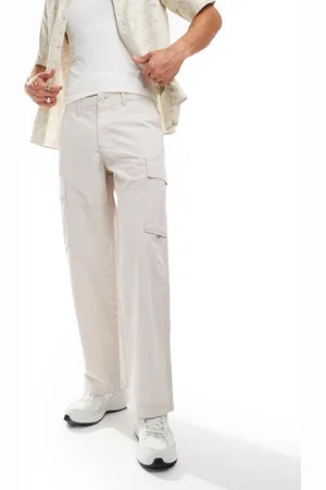JACK & JONES – Bill – Weit geschnittene Cargohose in Beige