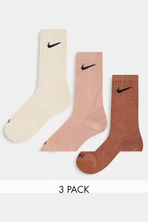 Nike Plus – Everyday Cushioned – 3er-Pack Socken in Natur