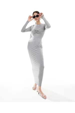 4th & Reckless – Maxikleid in mit Detail im Brustbereich