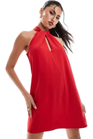 River Island – Minikleid in mit Neckholder-Träger