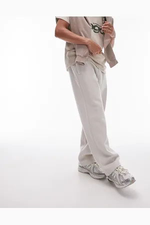 Topman – Jogginghose in Ecru mit geradem Schnitt