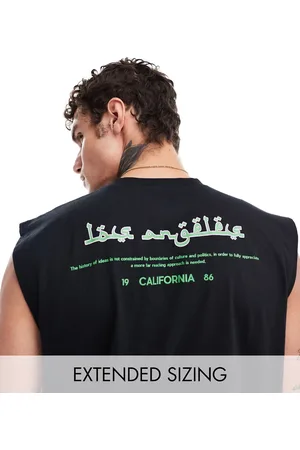 ASOS – Oversize-Tanktop in mit „Los Angeles”-Rückenprint