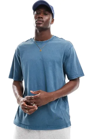 Only & Sons – Oversize-T-Shirt in verwaschenem Blaugrün