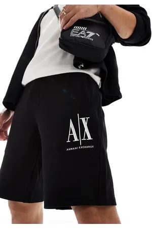 Armani Exchange – Jersey-Shorts in mit Logo