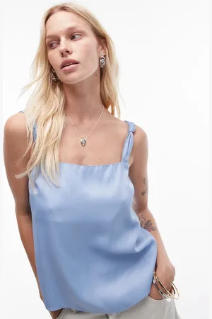 Topshop – Camisole in mit geknoteten Trägern und eckigem Ausschnitt