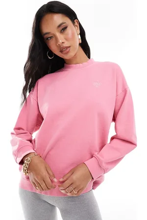 The Couture Club – Sweatshirt in verwaschenem mit Emblem, Kombiteil