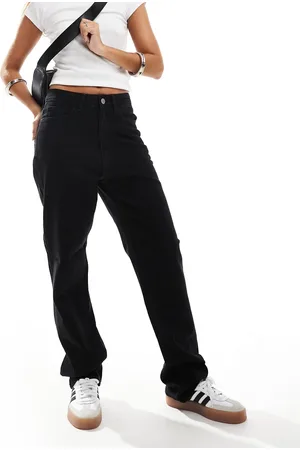 VILA –Jeans in ausgewaschenem mit hohem Bund und weitem Bein