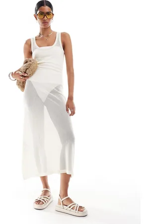 MANGO – Midi-Trägerkleid aus Strick in