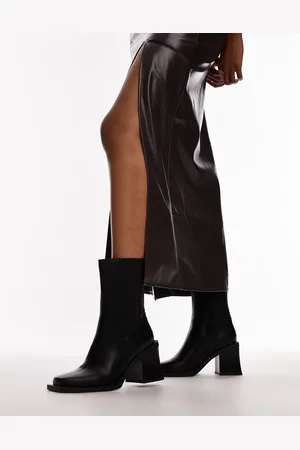 Topshop – Nisha – Chelsea-Stiefel in mit Blockabsatz