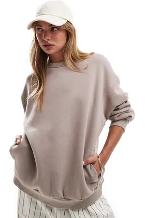 Bershka – Oversize-Sweatshirt in Sand