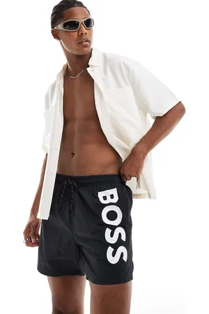 HUGO BOSS BOSS – Octopus – Schwarze Badeshorts