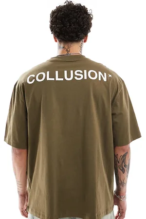 COLLUSION – T-Shirt aus Pikee in mit Logoprint