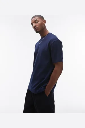 Topman – Oversize-T-Shirt mit Waffelstruktur in