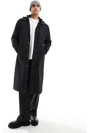 ASOS – Trenchcoat in mit Kapuze