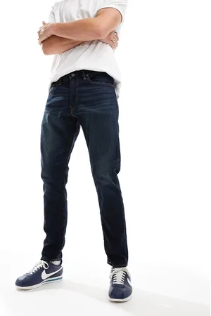 Ralph Lauren – Parkside – Jeans mit geradem Schnitt, dunkler Waschung, Logo und Taschen hinten
