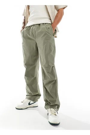 River Island – Hose in Khaki mit elastischem Bund